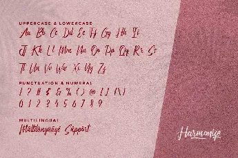 Harmonize font