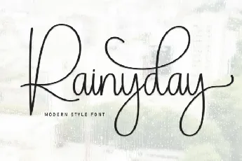 Rainyday Script font