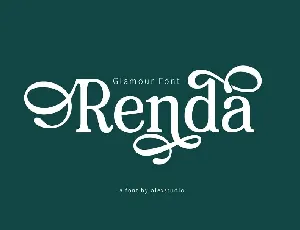 Renda Bold Modern Serif font