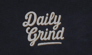 Daily Grind Script Free font