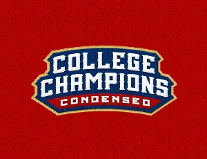 College Championship font