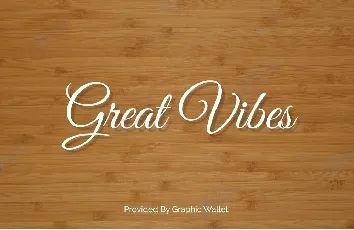 Great Vibes font