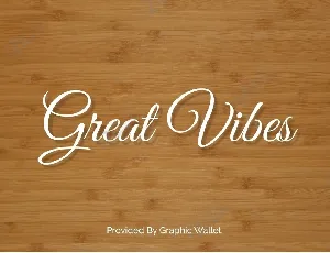 Great Vibes font