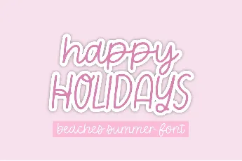 Beaches And Summer font