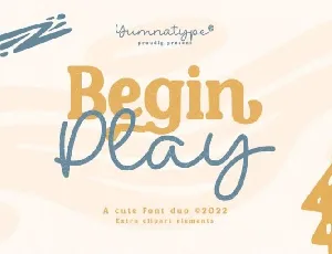 Begin Play font