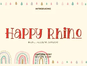 Happy Rhino Display font