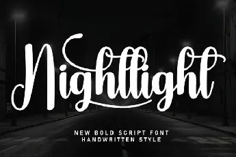 Nightlight Script font