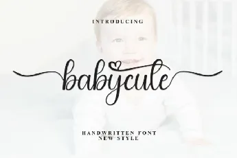 Babycute Script font