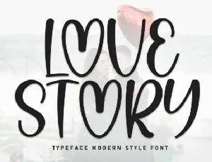 Love Story Display font