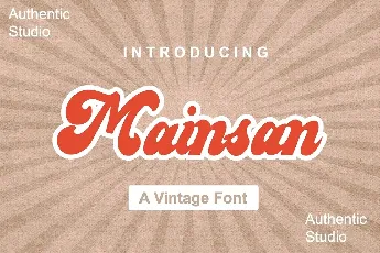 Mainsan Vintage Script font