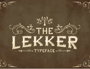 The Lekker DEMO font