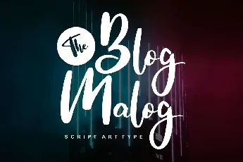 The Blog Malog font