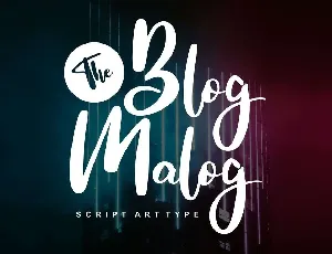 The Blog Malog font