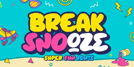 Break Snooze font