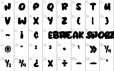 Break Snooze font