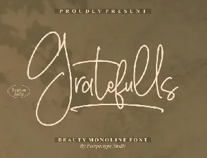 Gratefulls font