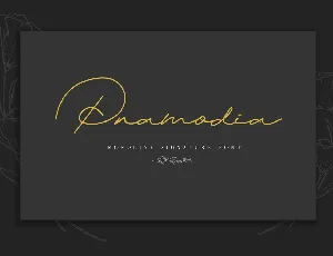 Pramodia font