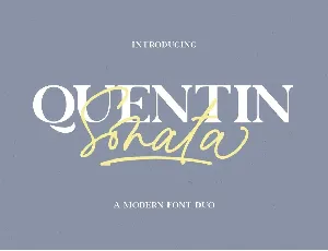 Quentin Sonata font