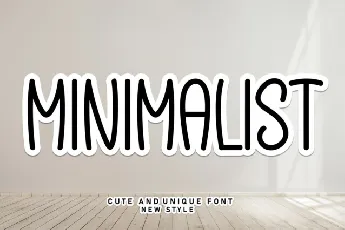 Minimalist Display font