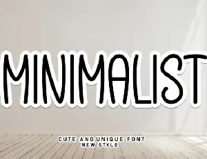 Minimalist Display font