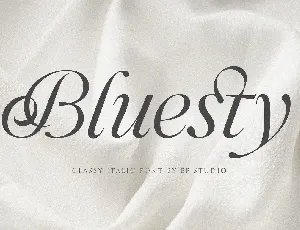 Bluesty font