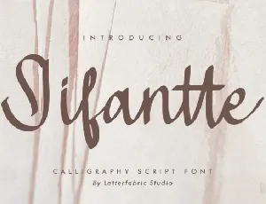 Jifantte font