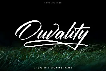 Ouvality font