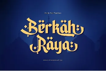 Berkah Raya - Demo font