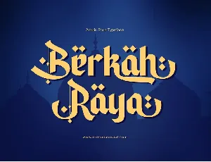 Berkah Raya - Demo font