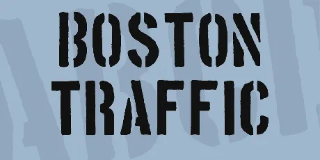 Boston Traffic font