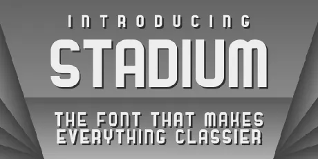 Stadium font