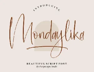 Mondaylika font