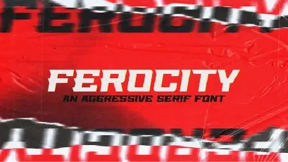 Ferocity Display font