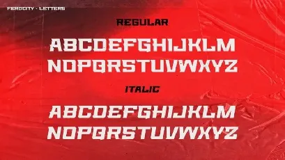 Ferocity Display font