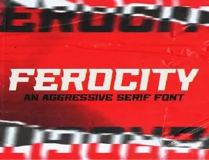 Ferocity Display font