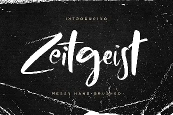 Zeitgeist Brush font