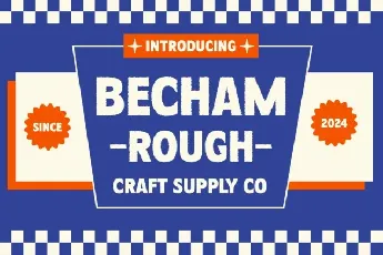 Becham Rough font