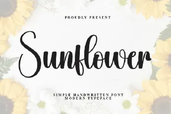 Sunflower Script font