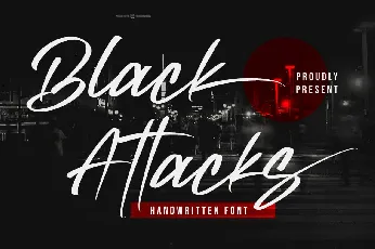 Black Attacks font