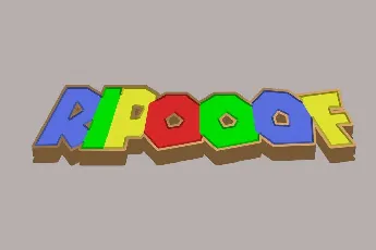 Typeface Mario 64 font