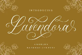 Lavendora font