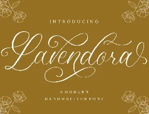 Lavendora font