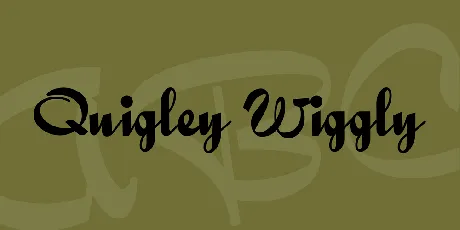 Quigley Wiggly font