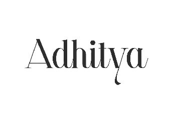 Adhitya Demo font