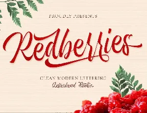 Redberries font