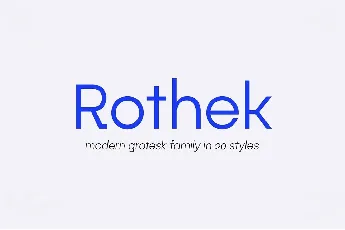 Rothek font