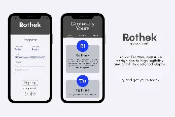 Rothek font