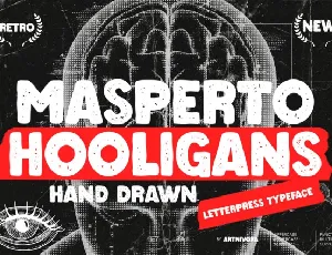 Maspertohooligans font