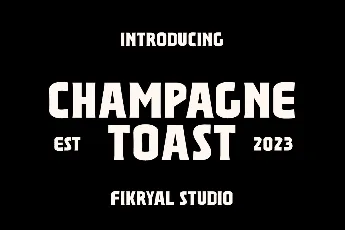 Champagne Toast font