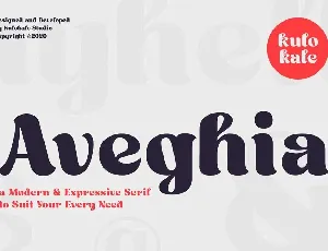 Aveghia font